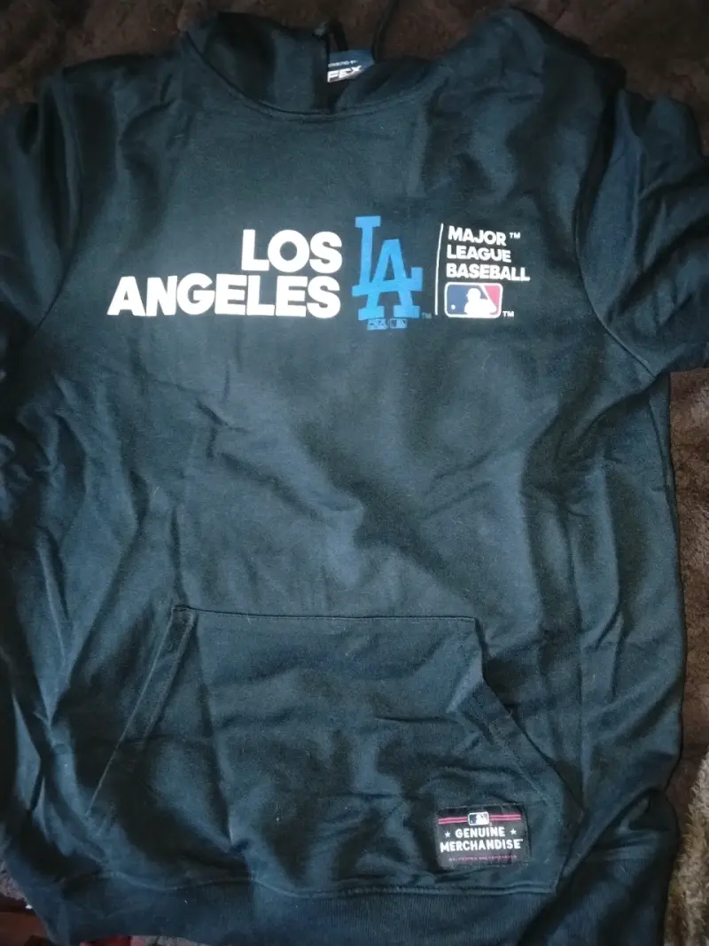 Polerón Negro Los Angeles Dodgers MLB