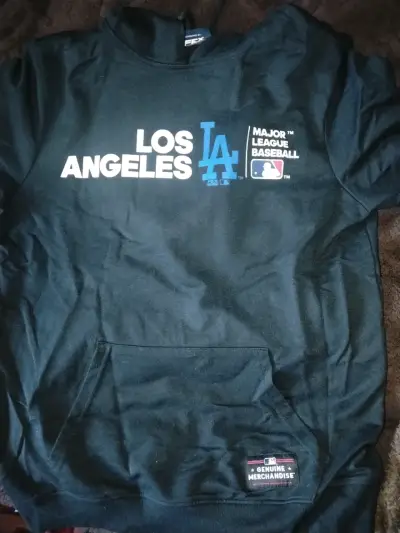 Polerón Negro Los Angeles Dodgers MLB - miniatura 1