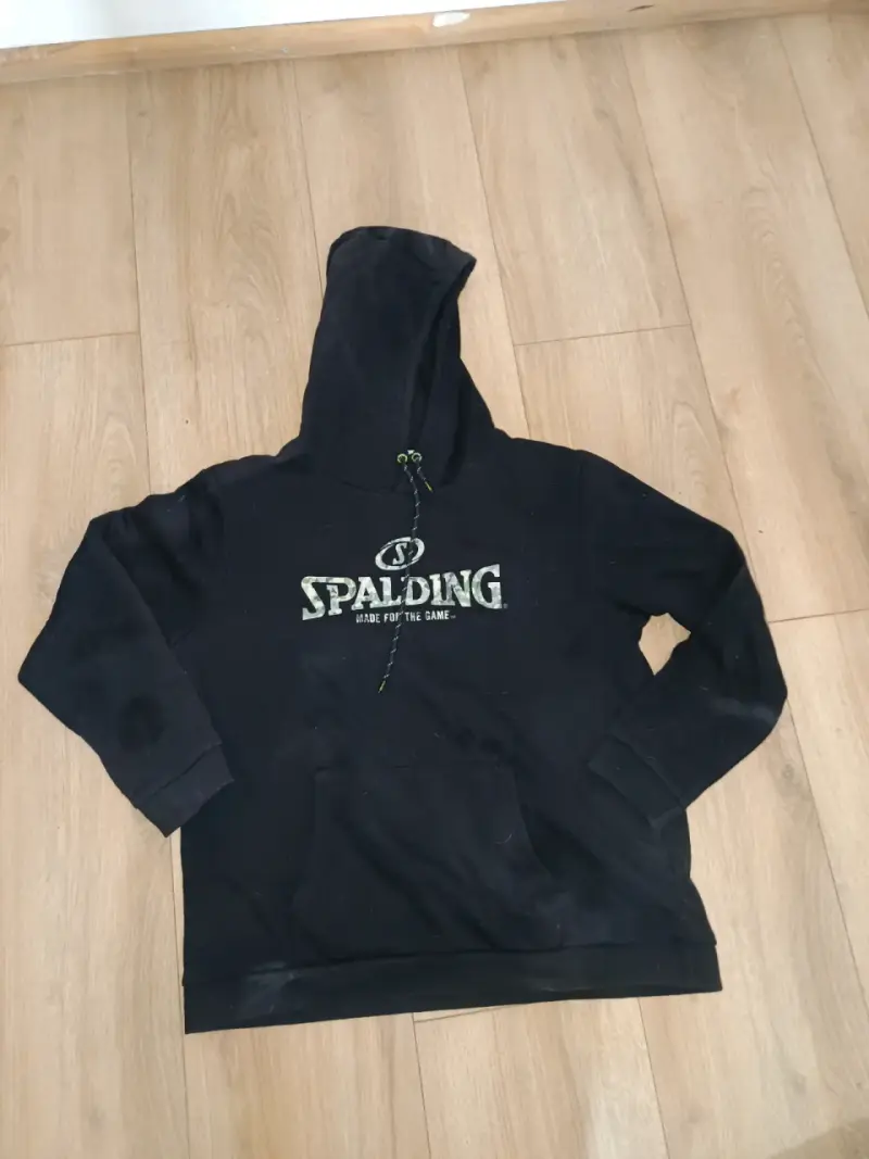 Polerón con capucha negro Spalding XL - 1