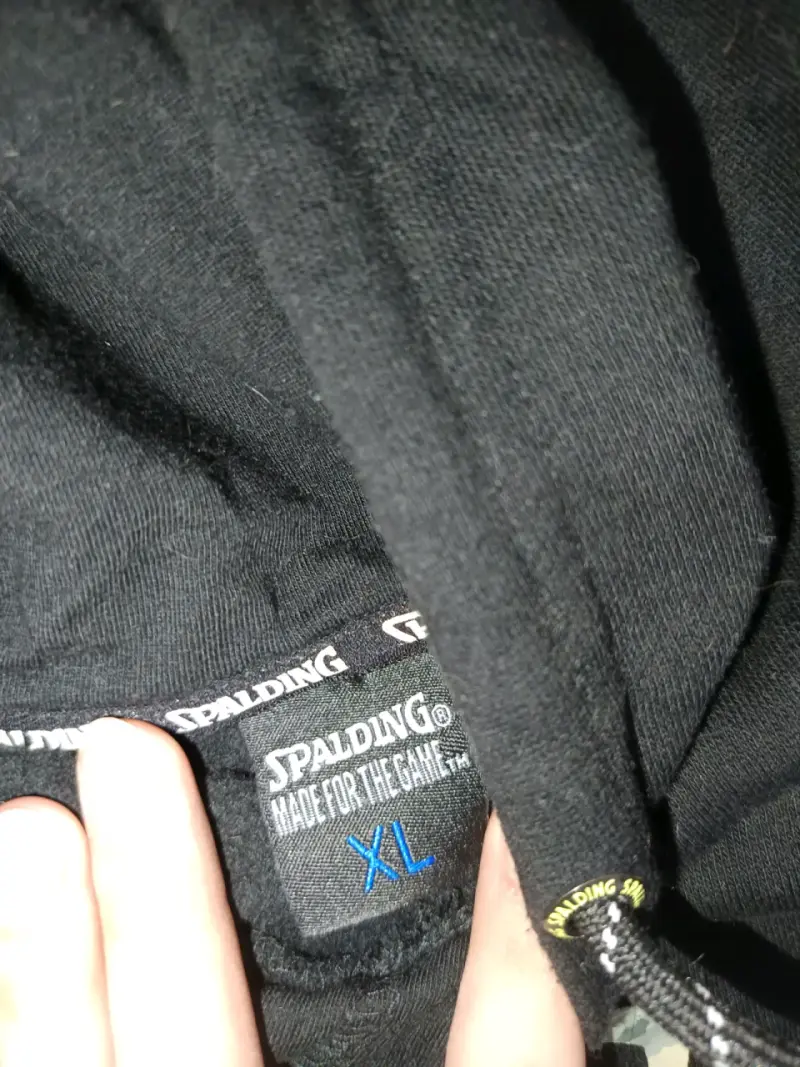 Polerón con capucha negro Spalding XL - 2