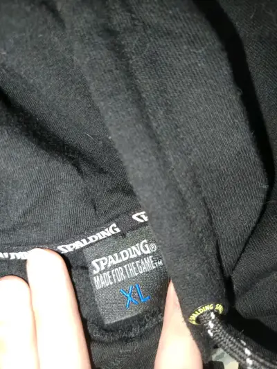Polerón con capucha negro Spalding XL - miniatura 2