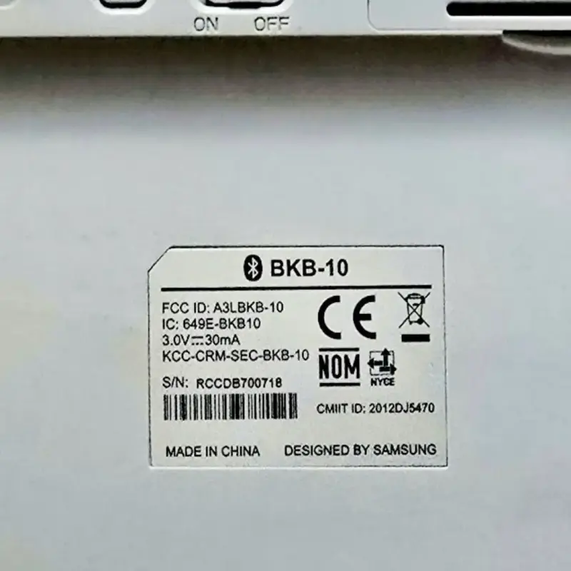Teclado inalámbrico Samsung blanco compacto BKB-10 - 4