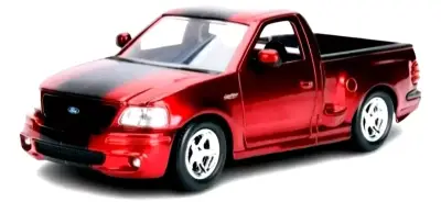 Camioneta a escala Ford F-150 roja 1:24 Nueva. - miniatura 2