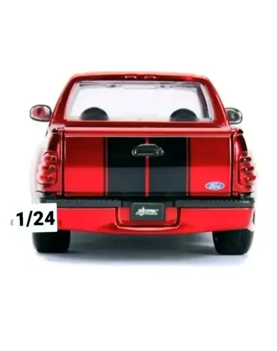 Camioneta a escala Ford F-150 roja 1:24 Nueva. - miniatura 4