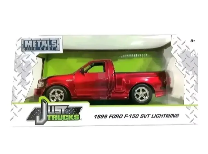 Camioneta a escala Ford F-150 roja 1:24 Nueva. - 6