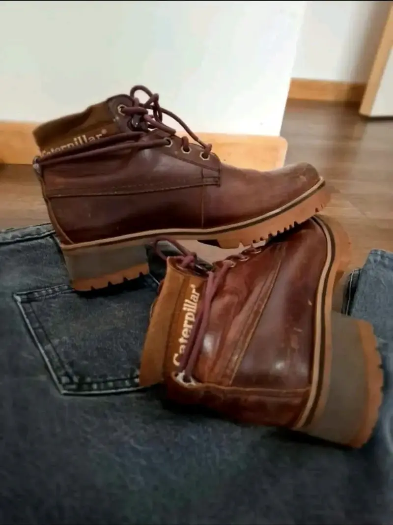 Botas de cuero marrón Caterpillar - 2
