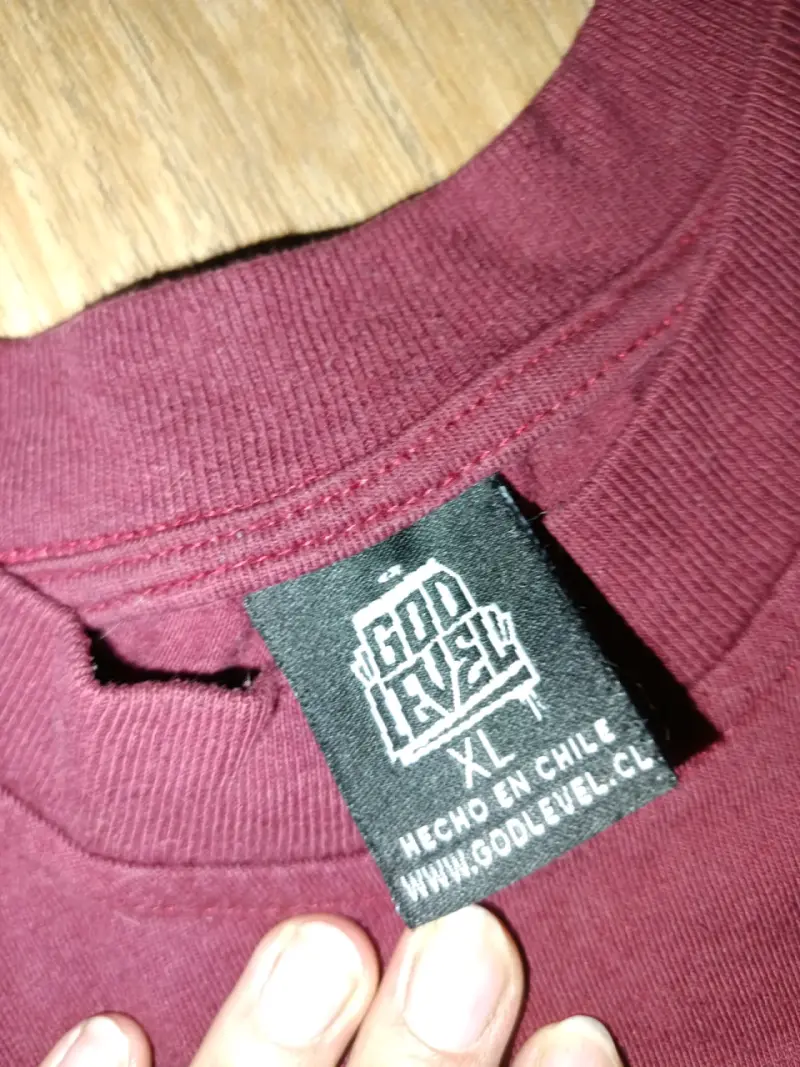 Polera God Level 2017 Weed Life color burdeos - 2