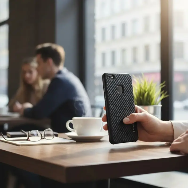 Funda protectora negra para celular Spigen - 3
