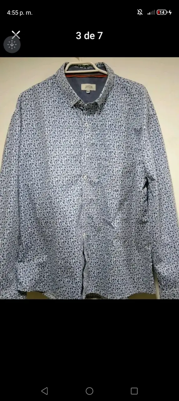 Camisa de hombre estampada talla 3XL - 2