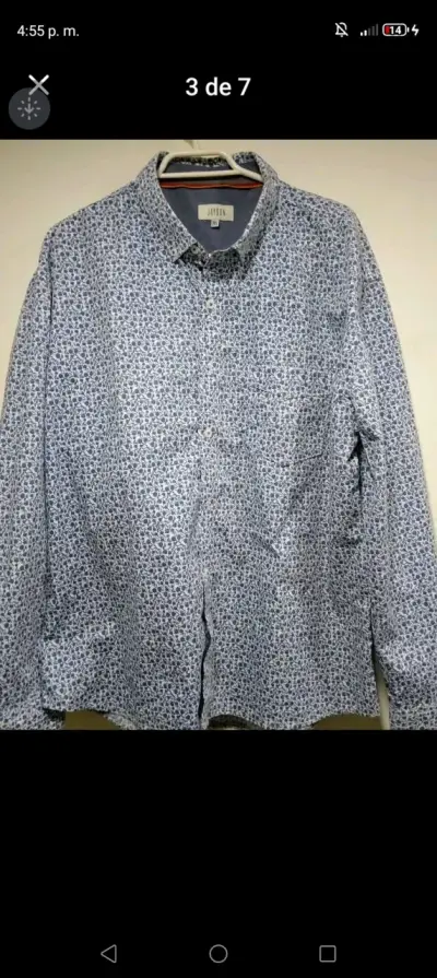 Camisa de hombre estampada talla 3XL - miniatura 2