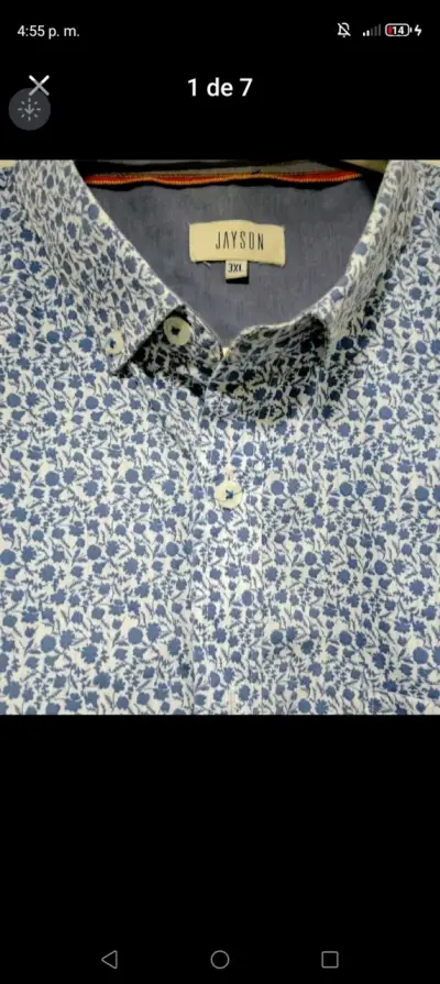 Camisa de hombre estampada talla 3XL - miniatura 6
