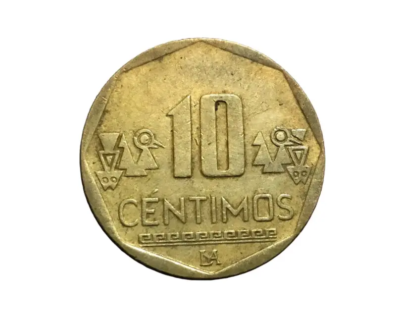 Moneda de 10 céntimos de Perú 2015 - 1
