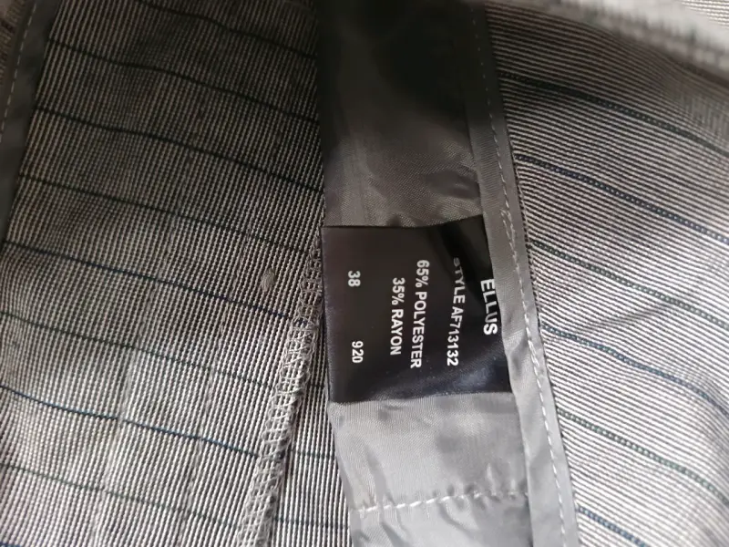 Pantalones de vestir a rayas grises Ellis - 2