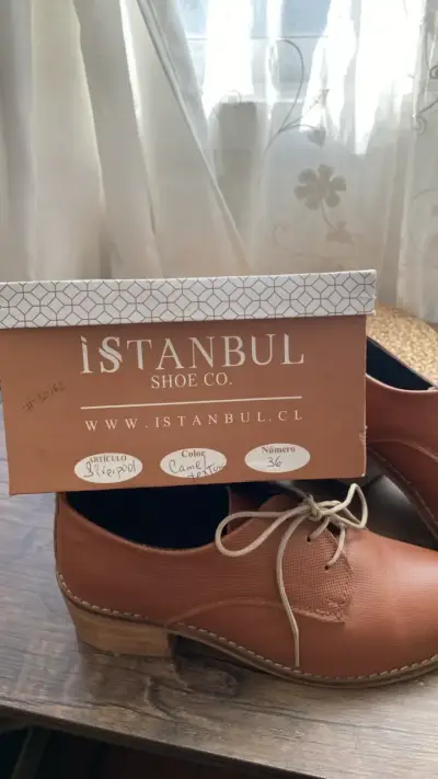 Zapatos de cuero camel Istanbul talla 36 - miniatura 3