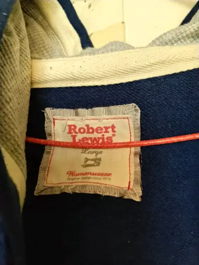 Polerón azul con capucha Robert Lewis para mujer - miniatura 1