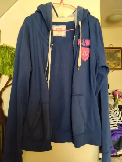 Polerón azul con capucha Robert Lewis para mujer - miniatura 3