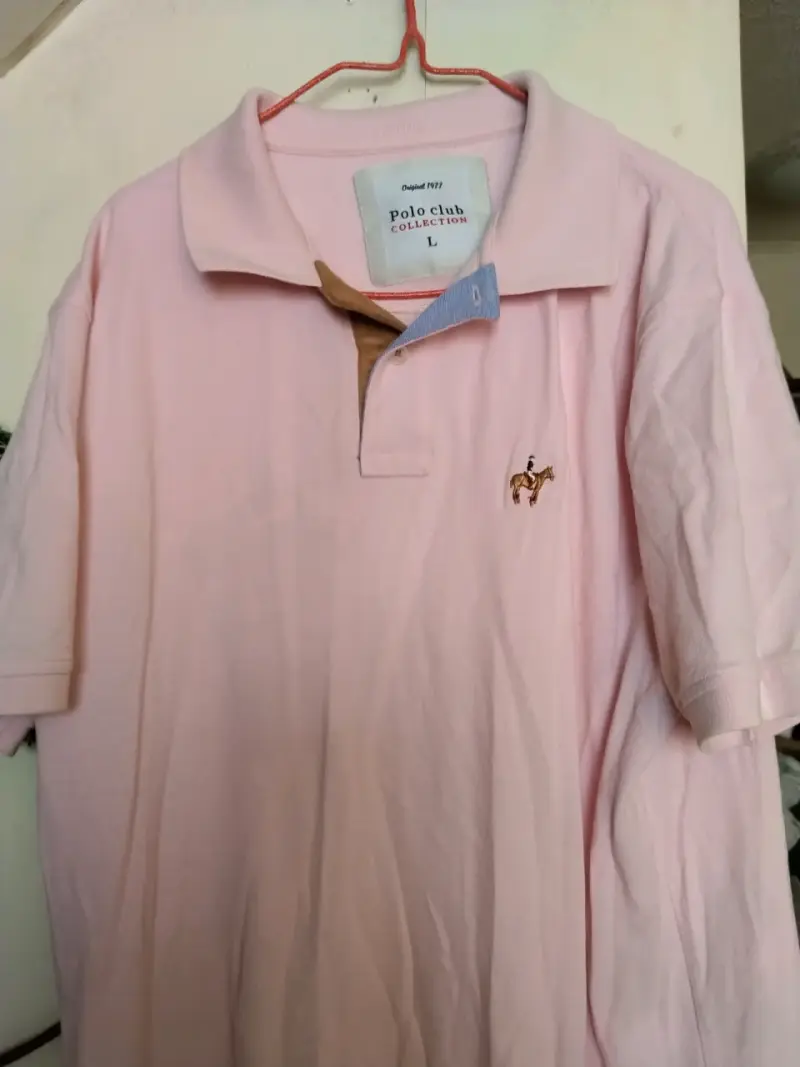 Polera Polo Club Rosa Talla L - 3