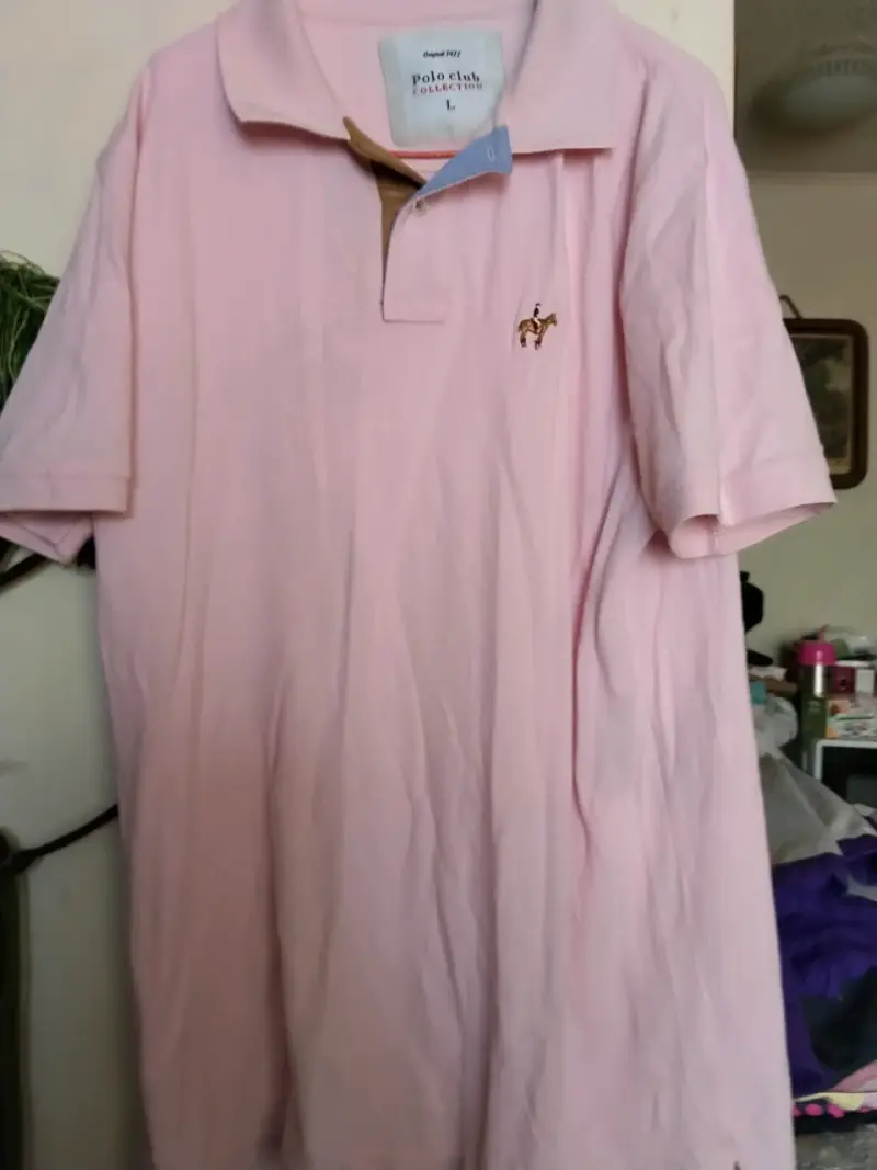 Polera Polo Club Rosa Talla L - 4
