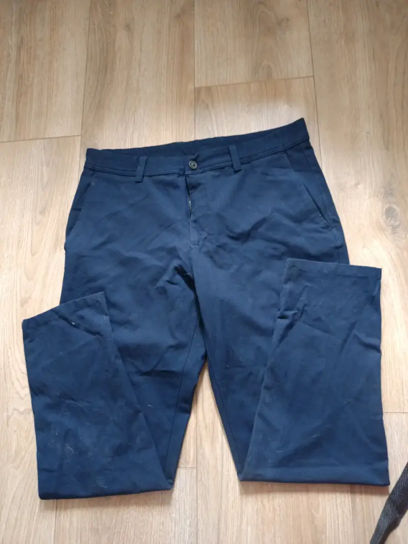 Pantalones de vestir azul marino para hombre