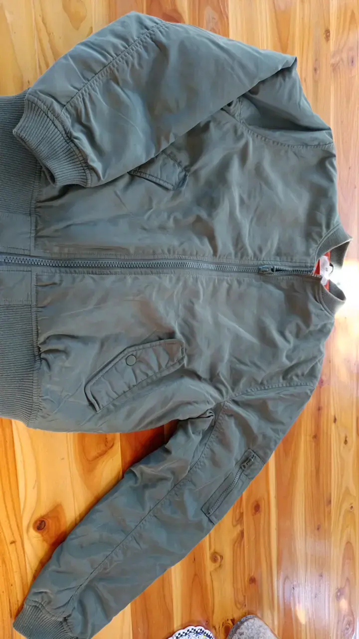 Chaqueta bomber verde para niños H&M - 1