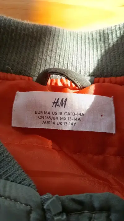 Chaqueta bomber verde para niños H&M - miniatura 2