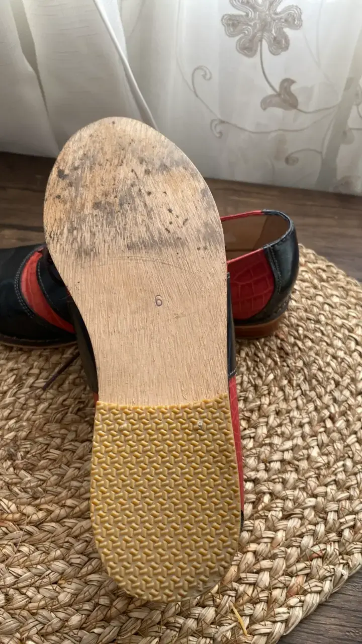 Zapatos de cuero bicolor para mujer - 3