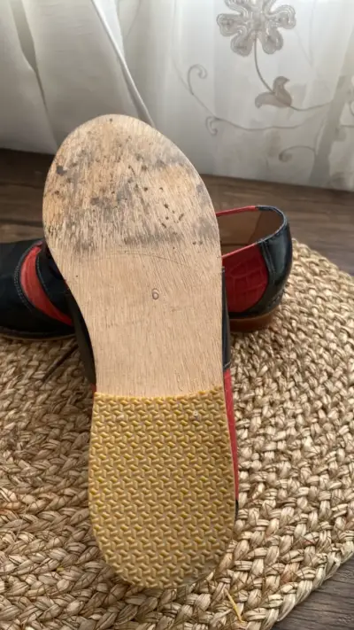Zapatos de cuero bicolor para mujer - miniatura 3