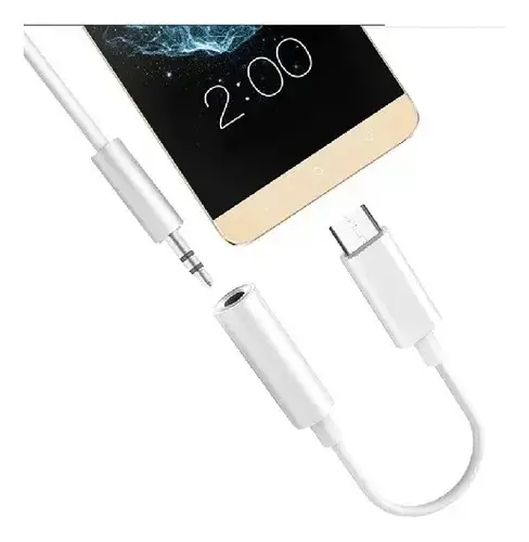 Adaptador USB-C a Jack 3.5mm Blanco - 2