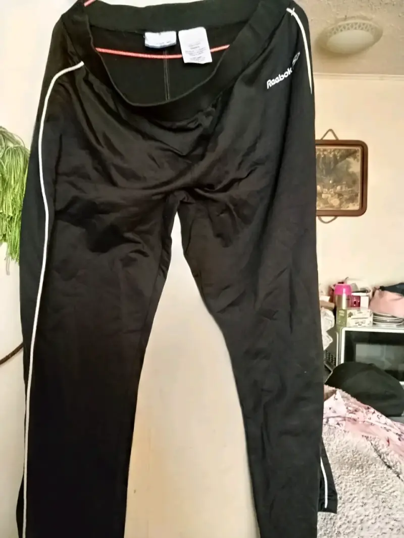 Pantalones deportivos negros Reebok talla L - 4