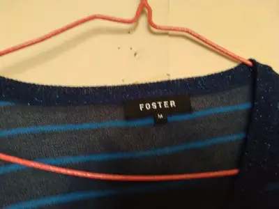 Polera de rayas azul Foster talla M - miniatura 1