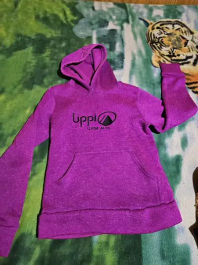 Polerón morado con capucha Uppie para mujer - miniatura 1