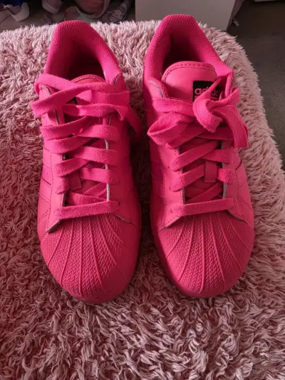 Zapatillas deportivas rosas Adidas Superstar - miniatura 1