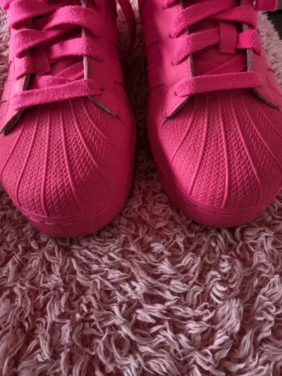 Zapatillas deportivas rosas Adidas Superstar - miniatura 2