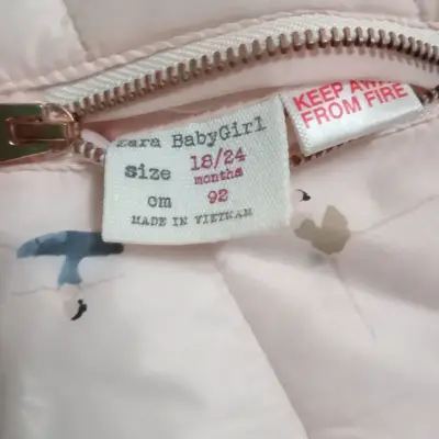 Chaqueta reversible para niña Zara BabyGirl 18-24 meses - miniatura 4