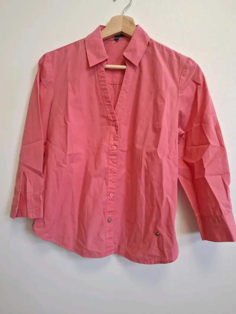 Blusa rosa de manga larga para mujer - 2