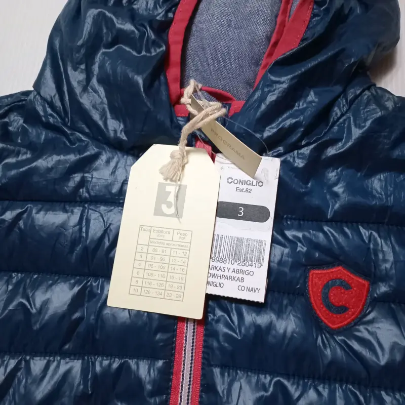 Parka para niño Coniglio azul y roja - 2