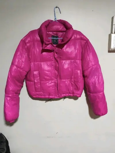 Chaqueta acolchada fucsia para mujer - miniatura 1