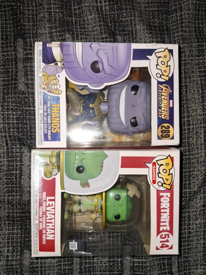 Figuras Funko Pop Thanos y Leviathan