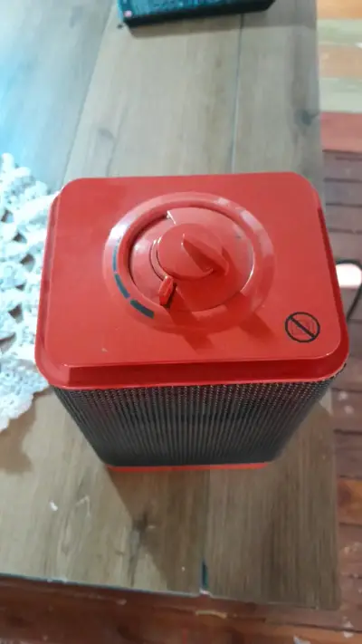 Calefactor eléctrico portátil Kioto rojo - miniatura 2