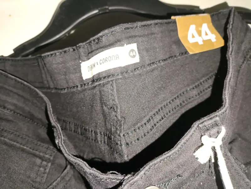 Jeans negros talla 44 Denim Corona en oferta - 2
