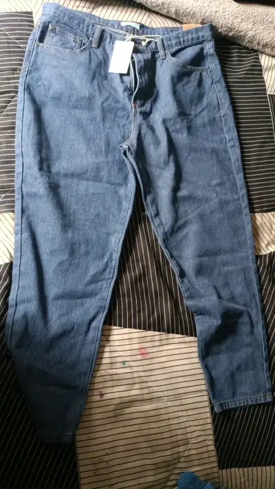 Jeans Mom Talla 44 Azul Marca Corona - miniatura 1