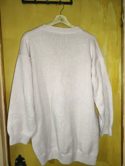Suéter de punto beige para mujer - miniatura 2
