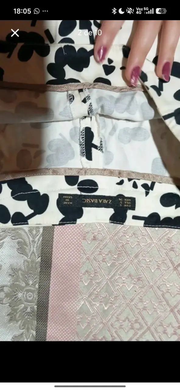 Short estampado en blanco y negro Zara - 2
