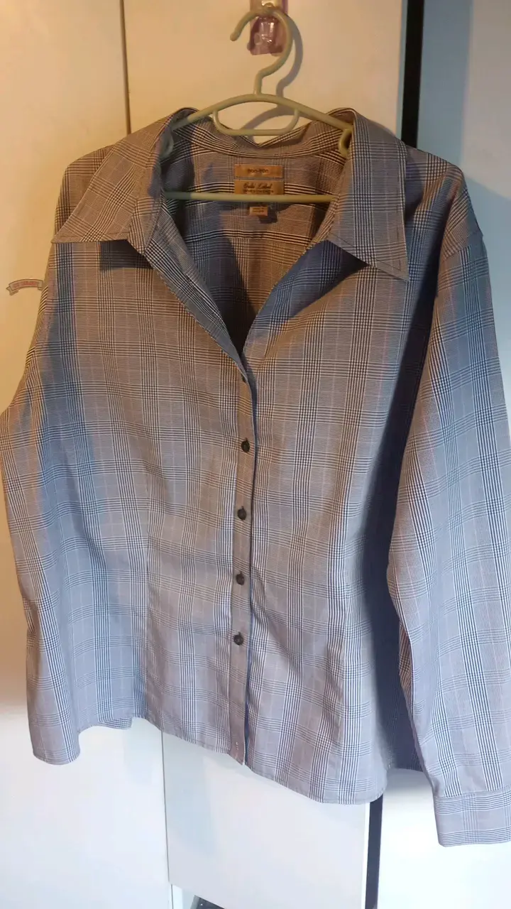 Camisa a cuadros para mujer Gold Label 1XL- 2XL - 1
