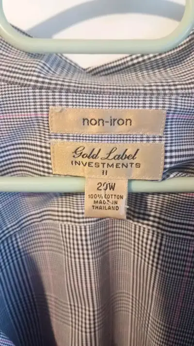 Camisa a cuadros para mujer Gold Label 1XL- 2XL - miniatura 3
