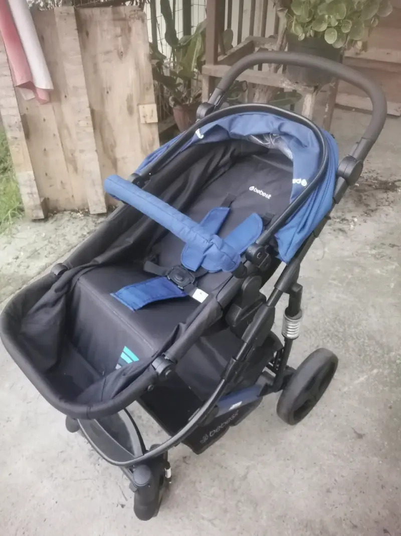 Coche de bebé 3 en 1 azul marca Bebesit - 4