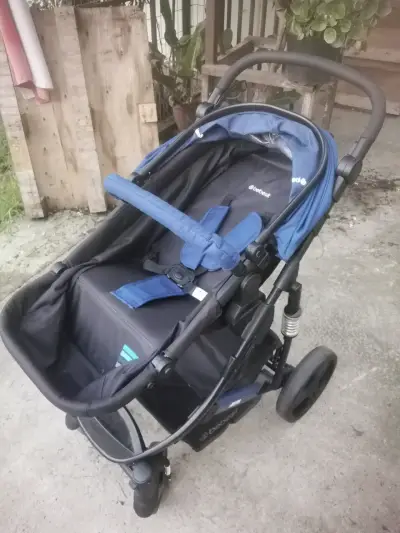 Coche de bebé 3 en 1 azul marca Bebesit - miniatura 4