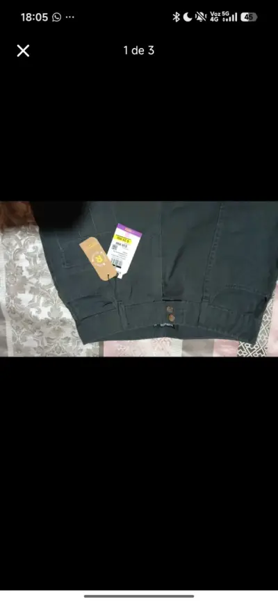 Pantalones cargo negros para hombre - miniatura 1