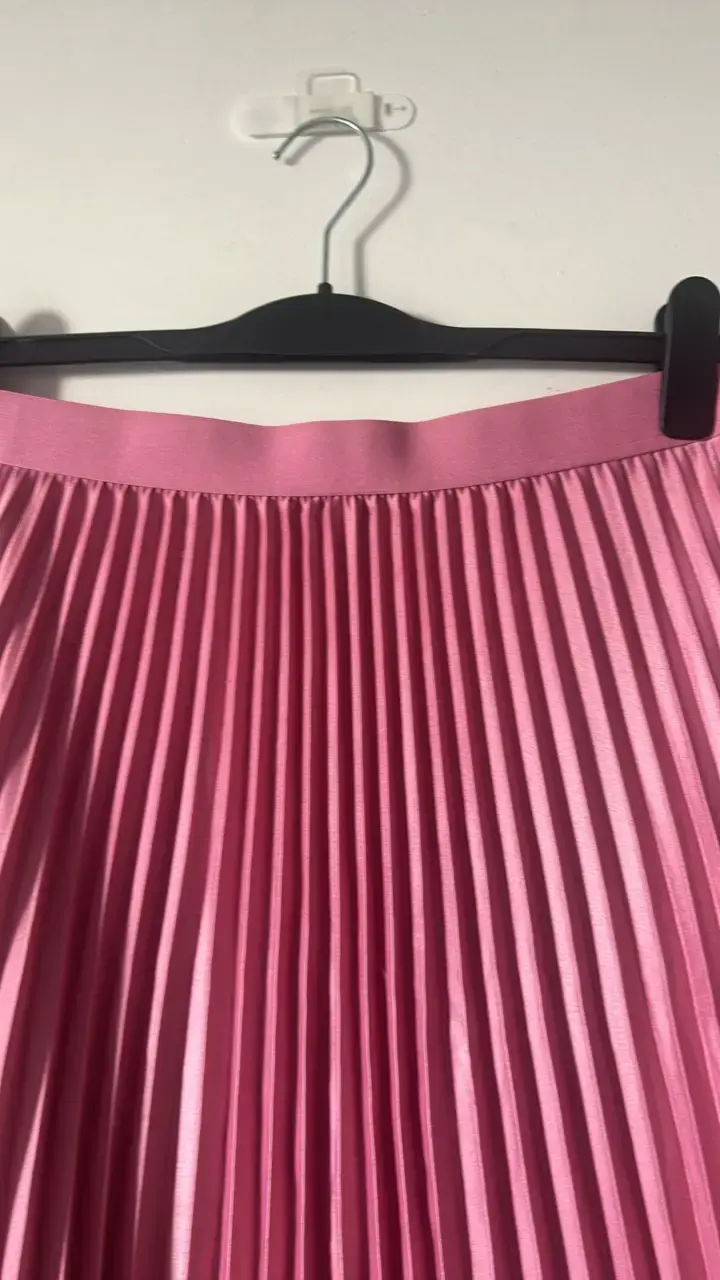 Falda plisada rosa elegante - 3