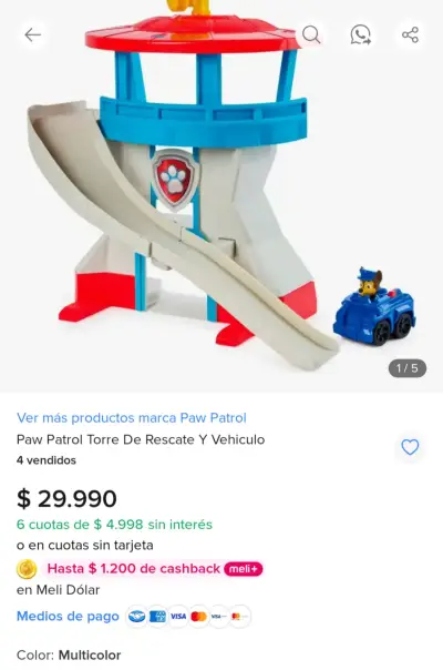 PAW PATROL torre de Control Patrulla Tobogán - miniatura 6